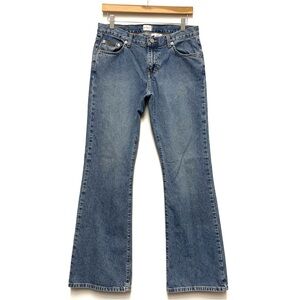 Vtg Y2K Calvin Klein Low‎ Rise Flare Jeans Size 9 x 33 Sandblast 100% Cotton